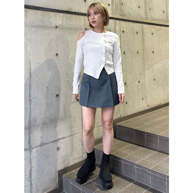 ホックアシメリブトップス | MURUA | 詳細画像27 