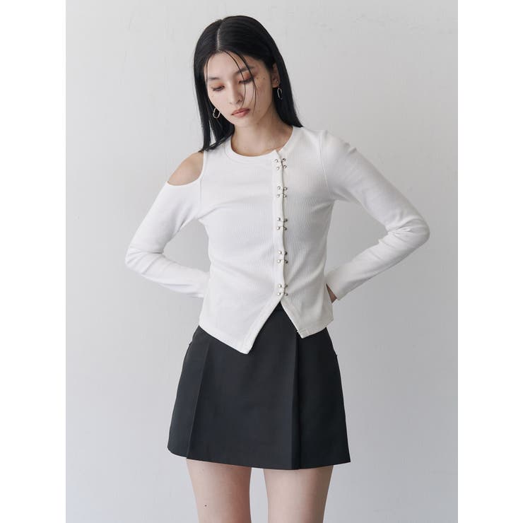 ホックアシメリブトップス | MURUA | 詳細画像6 