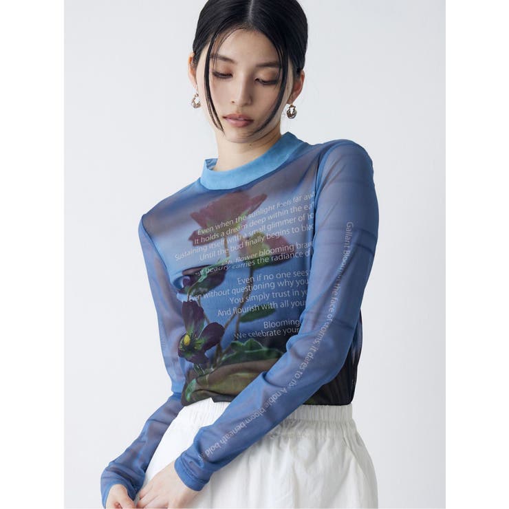 グレー | フォトプリントシアートップス | MURUA