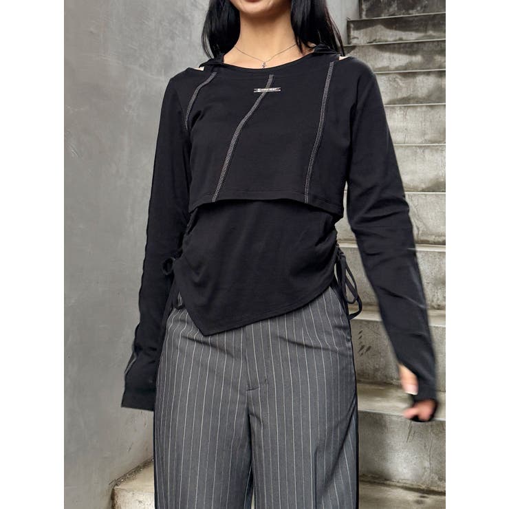 フーディレイヤードトップス | MURUA | 詳細画像10 