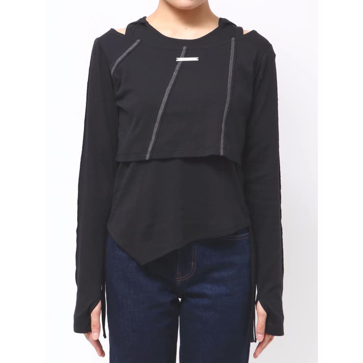 フーディレイヤードトップス | MURUA | 詳細画像45 