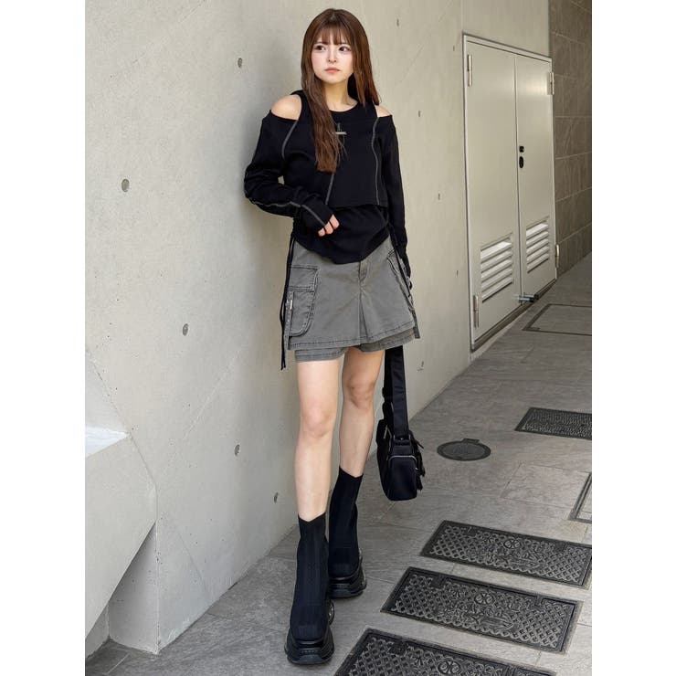 フーディレイヤードトップス | MURUA | 詳細画像7 