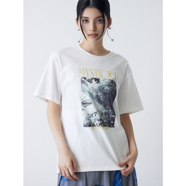 ホワイト | グラフィックオーバーTシャツ | MURUA