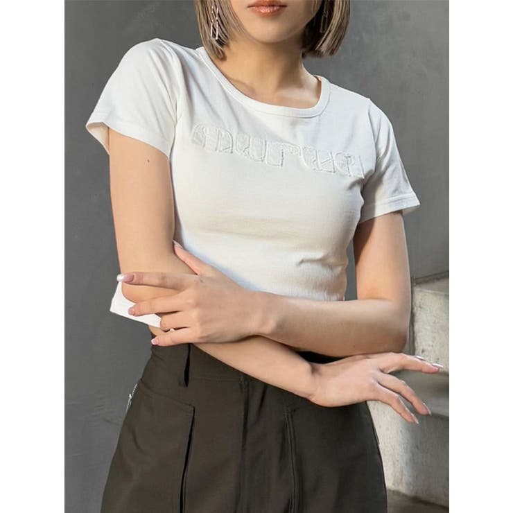 パッチステッチクロップドT | MURUA | 詳細画像1 