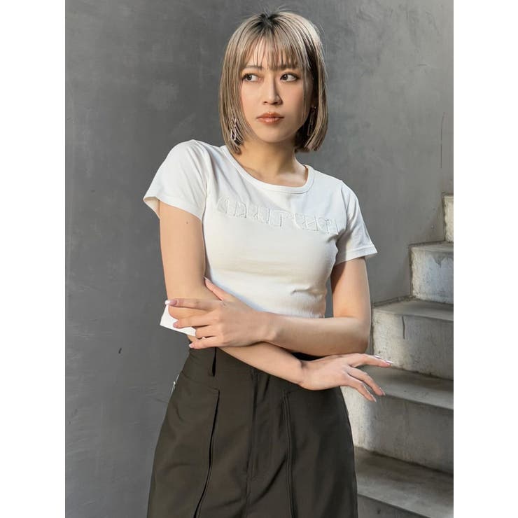 パッチステッチクロップドT | MURUA | 詳細画像12 