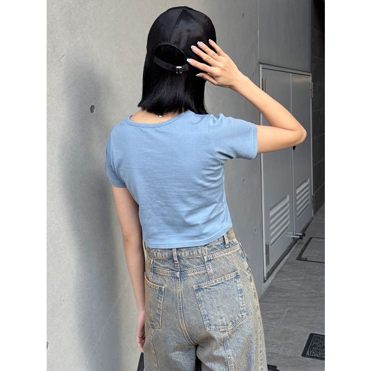 パッチステッチクロップドT | MURUA | 詳細画像16 