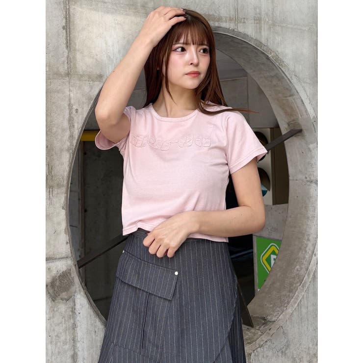 パッチステッチクロップドT | MURUA | 詳細画像19 