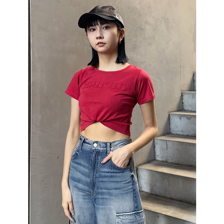 パッチステッチクロップドT | MURUA | 詳細画像21 