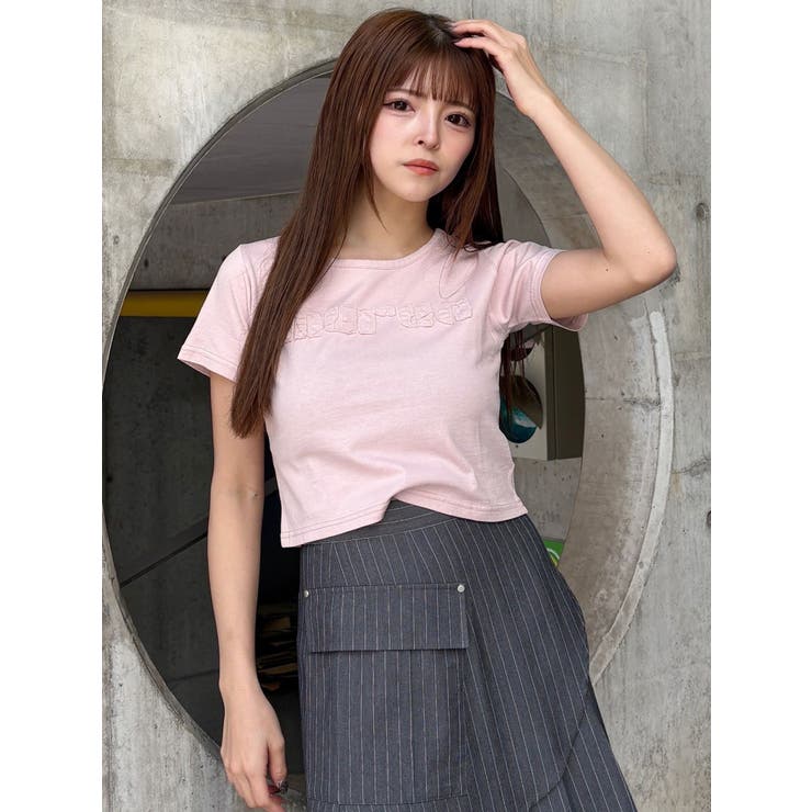 パッチステッチクロップドT | MURUA | 詳細画像4 