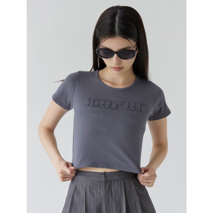 パッチステッチクロップドT | MURUA | 詳細画像6 