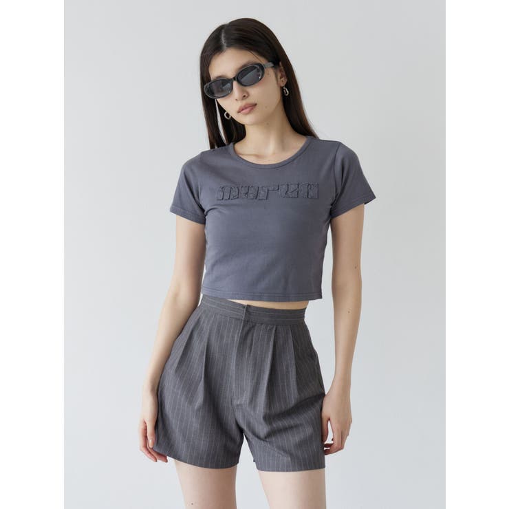 パッチステッチクロップドT | MURUA | 詳細画像7 