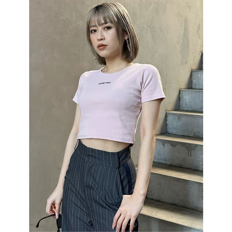 テレコロゴクロップドT | MURUA | 詳細画像3 