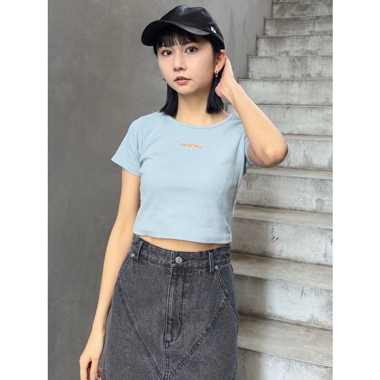 テレコロゴクロップドT | MURUA | 詳細画像4 