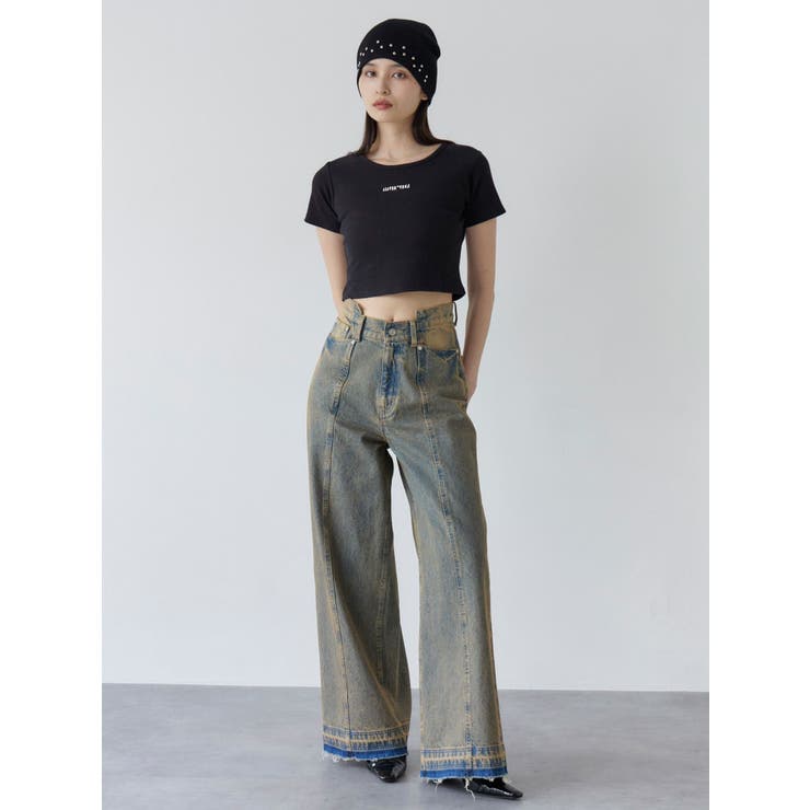 テレコロゴクロップドT | MURUA | 詳細画像9 