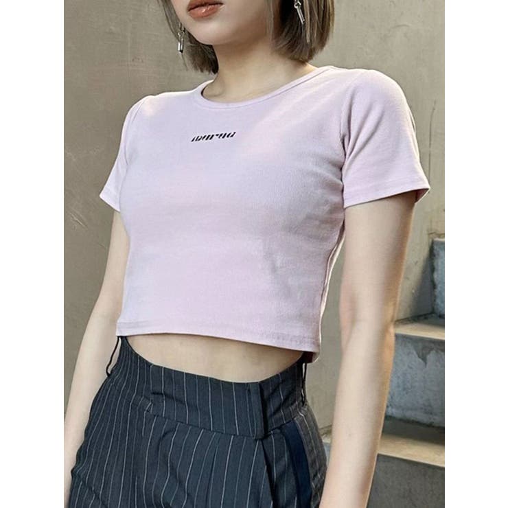 ピンク | テレコロゴクロップドT | MURUA