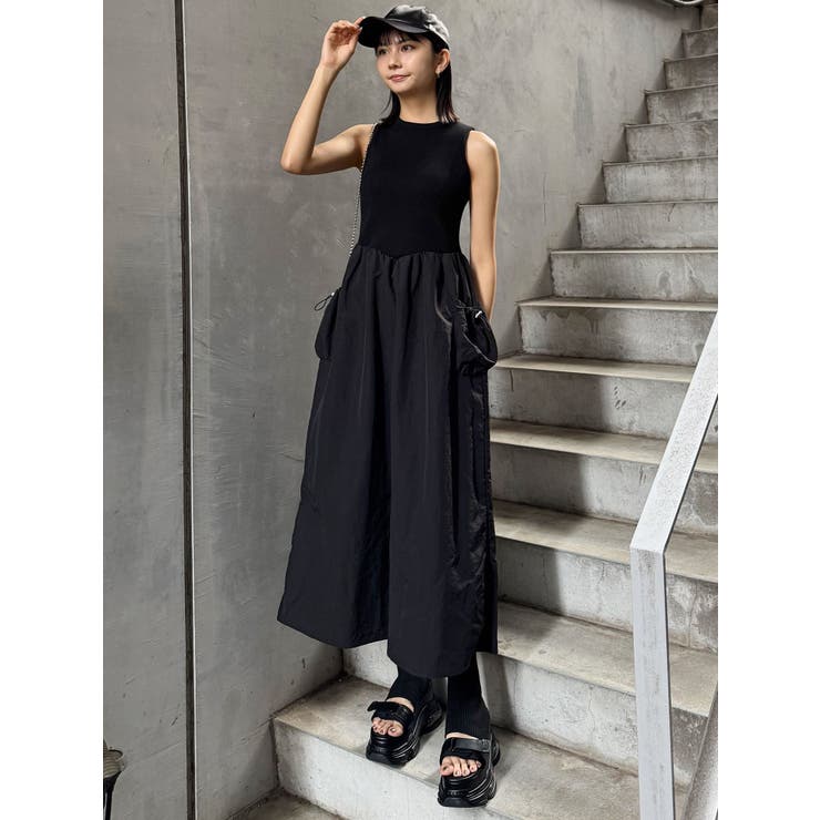 ニットドッキングワンピース[品番：MKSW0064465]｜MURUA（ムルーア）の 
