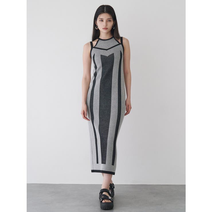 MURUA 2WAYチェックキャミワンピース 【WEB限定】 MURUA ワンピース 「WEB限定」2WAYチェックキャミワンピース