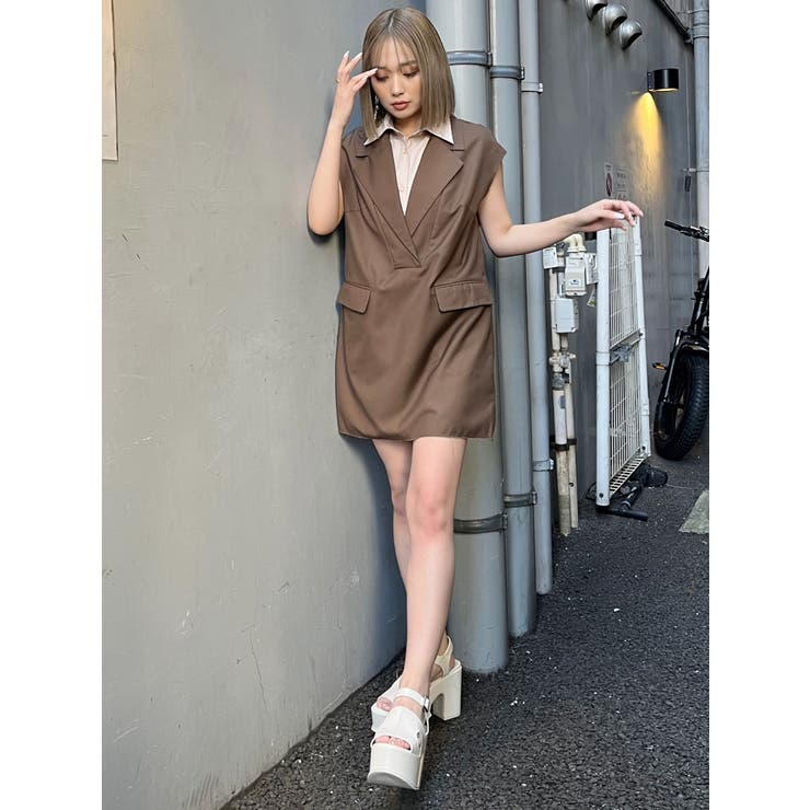 【セール】 2wayカットオフミニワンピース[品番：MKSW0064464]｜MURUA ワンピース