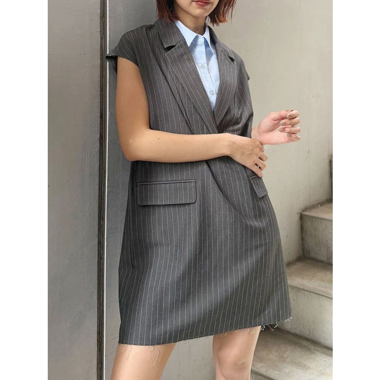 グレー | 2wayカットオフミニワンピース | MURUA