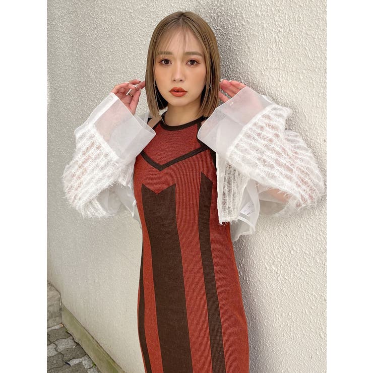 レースクロップド2WAYシアーシャツ | MURUA | 詳細画像15 