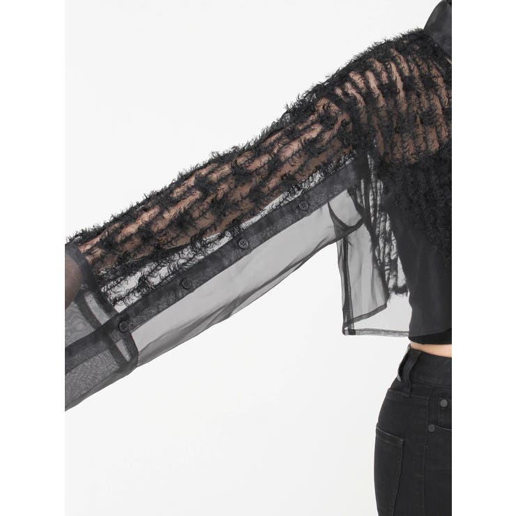 レースクロップド2WAYシアーシャツ | MURUA | 詳細画像26 