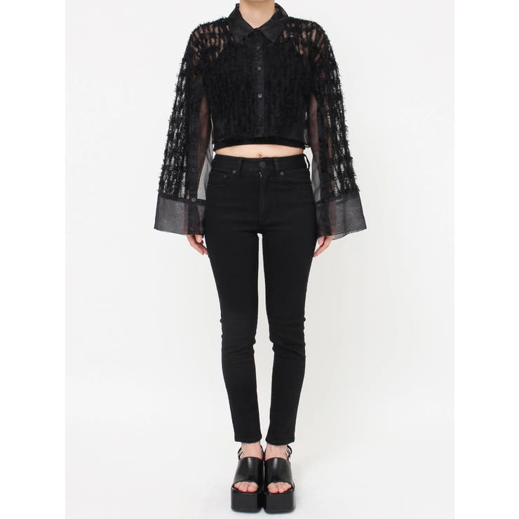 レースクロップド2WAYシアーシャツ | MURUA | 詳細画像28 