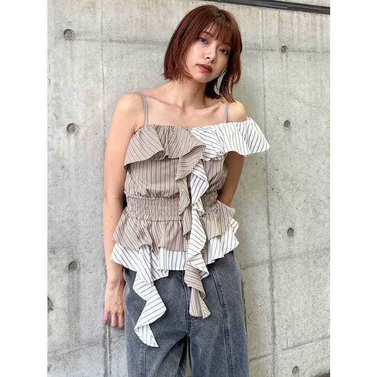 カスケードスウィッチングフリルシャツ | MURUA | 詳細画像2 