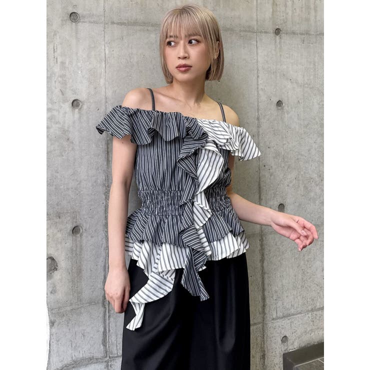 カスケードスウィッチングフリルシャツ | MURUA | 詳細画像3 