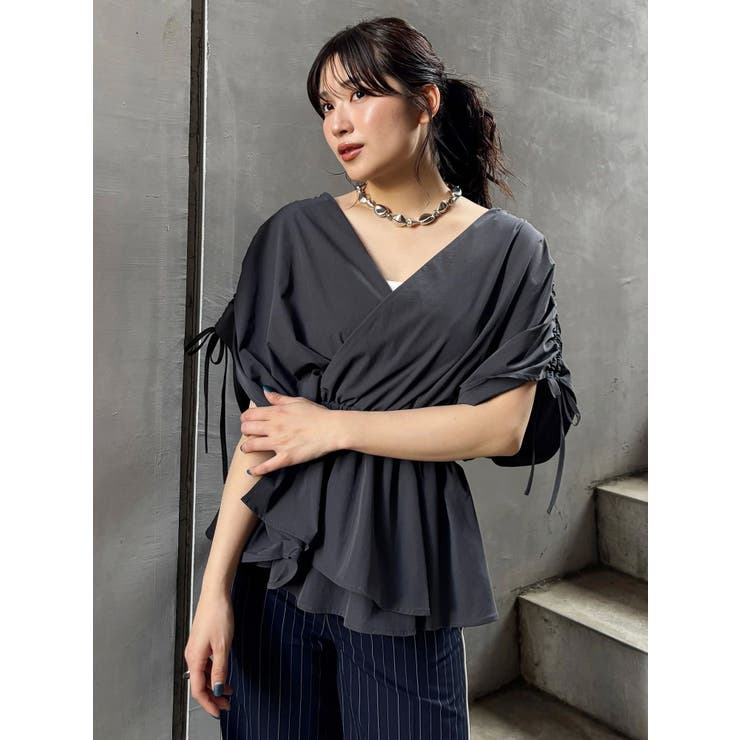 ギャザースリーブブラウス | MURUA | 詳細画像2 