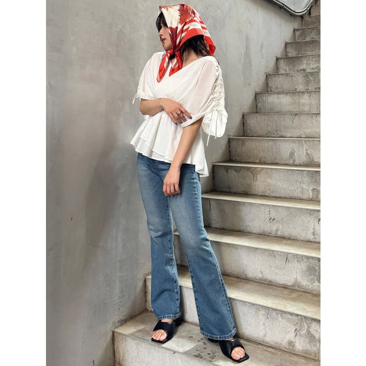 ギャザースリーブブラウス | MURUA | 詳細画像8 