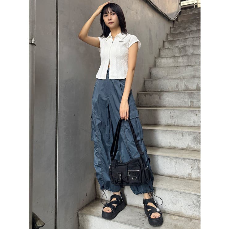 ダブルジップタイトシャツ | MURUA | 詳細画像12 