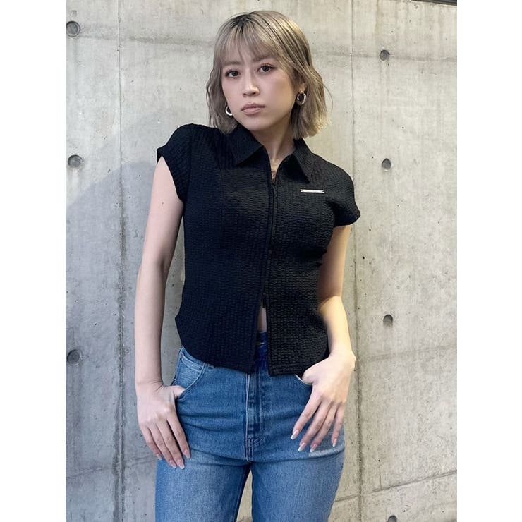 ダブルジップタイトシャツ | MURUA | 詳細画像13 