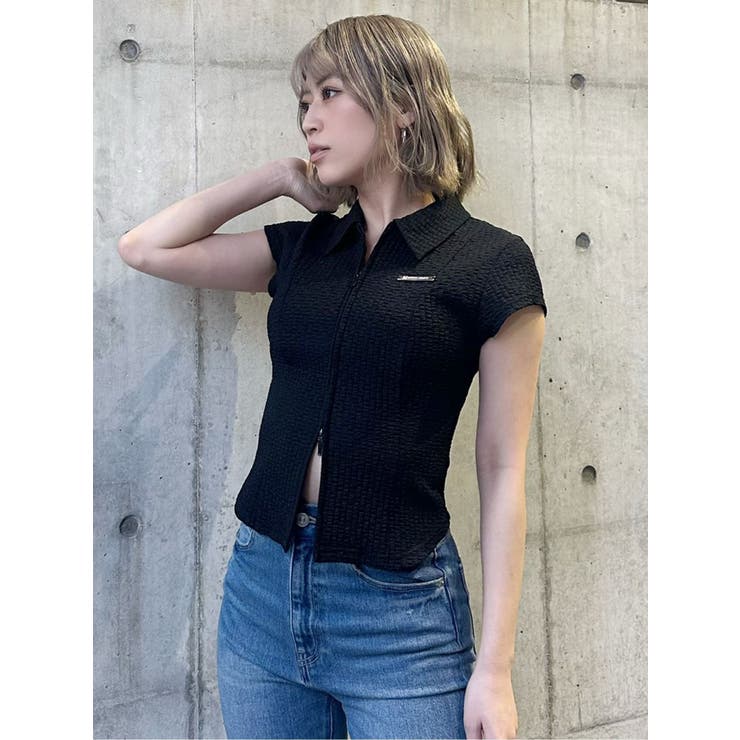 ダブルジップタイトシャツ | MURUA | 詳細画像14 