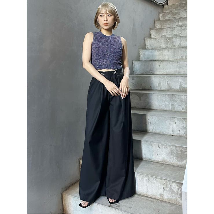 2WAYウエストタックワイドパンツ | MURUA | 詳細画像12 