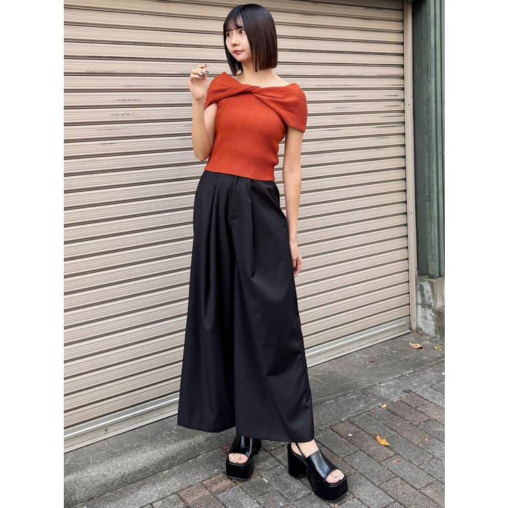 2WAYウエストタックワイドパンツ[品番：MKSW0063325]｜MURUA