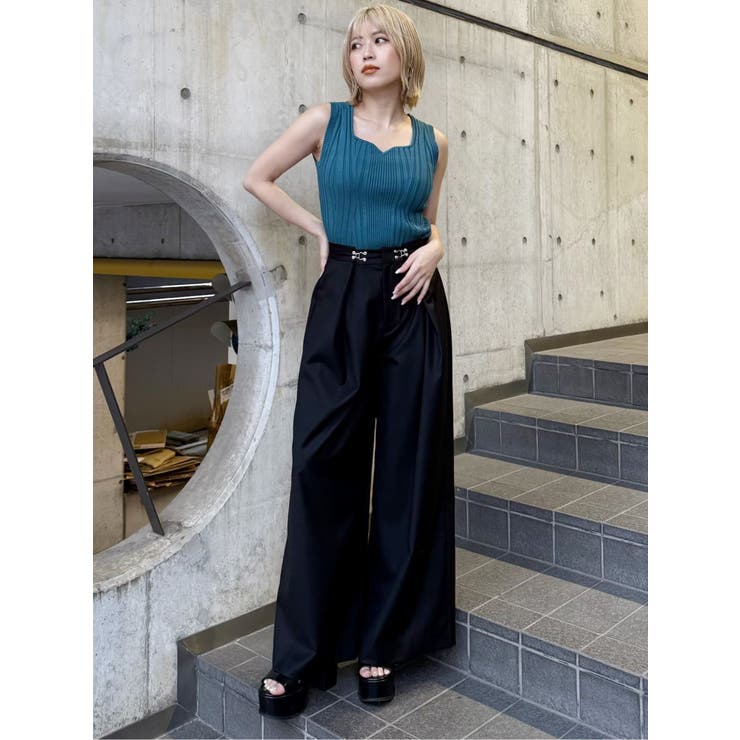 2WAYウエストタックワイドパンツ | MURUA | 詳細画像21 