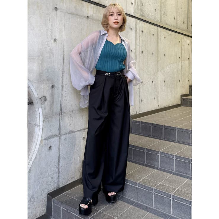 2WAYウエストタックワイドパンツ | MURUA | 詳細画像23 