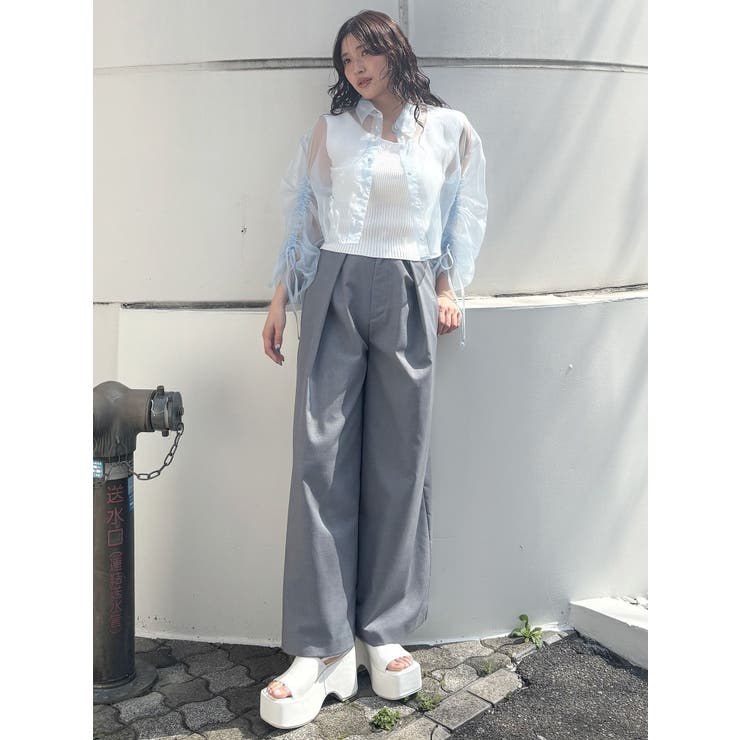 2WAYウエストタックワイドパンツ | MURUA | 詳細画像33 