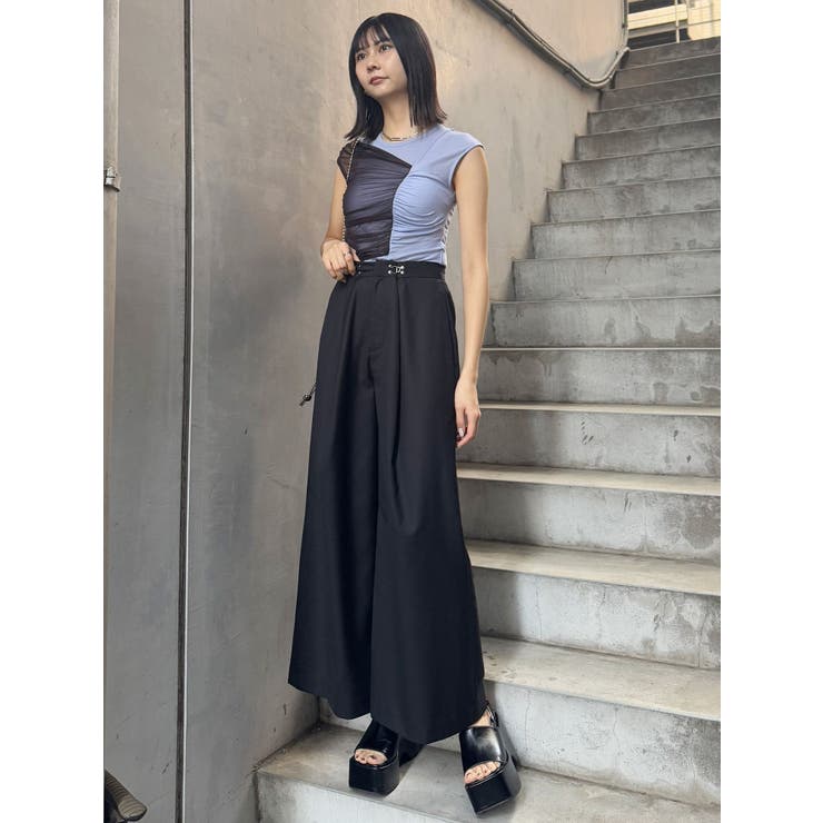 2WAYウエストタックワイドパンツ | MURUA | 詳細画像38 