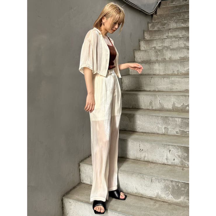 シャイニーシアーパンツ | MURUA | 詳細画像9 