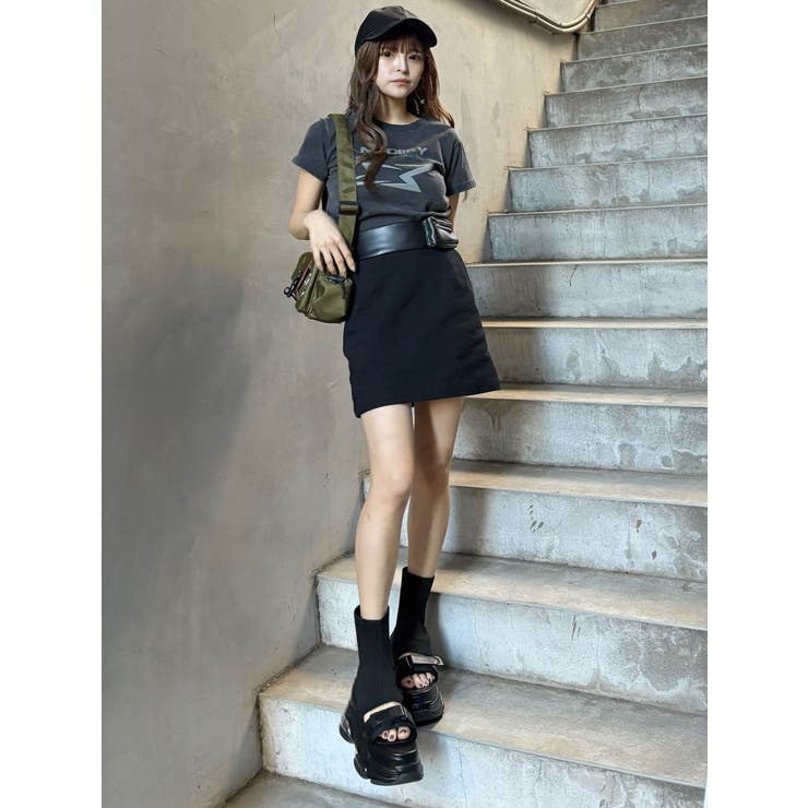 フェイクレザーミニポケットミニスカート | MURUA | 詳細画像2 