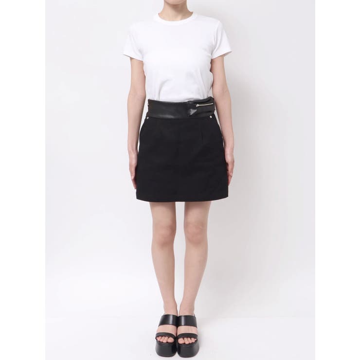 フェイクレザーミニポケットミニスカート[品番：MKSW0064970]｜MURUA