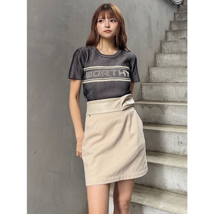 フェイクレザーミニポケットミニスカート | MURUA | 詳細画像5 