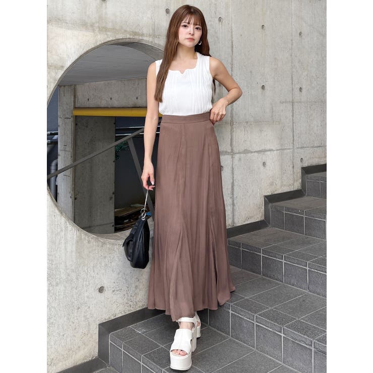 シャイニーシアースカート【セットアップ着用可】[品番 シャイニーシアースカート【セットアップ着用可】[品番