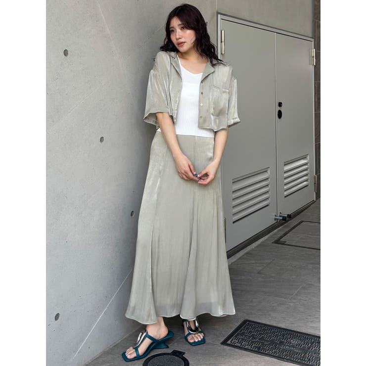 シャイニーシアースカート[品番：MKSW0064469]｜MURUA（ムルーア