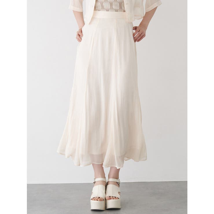 アイボリー | シャイニーシアースカート | MURUA