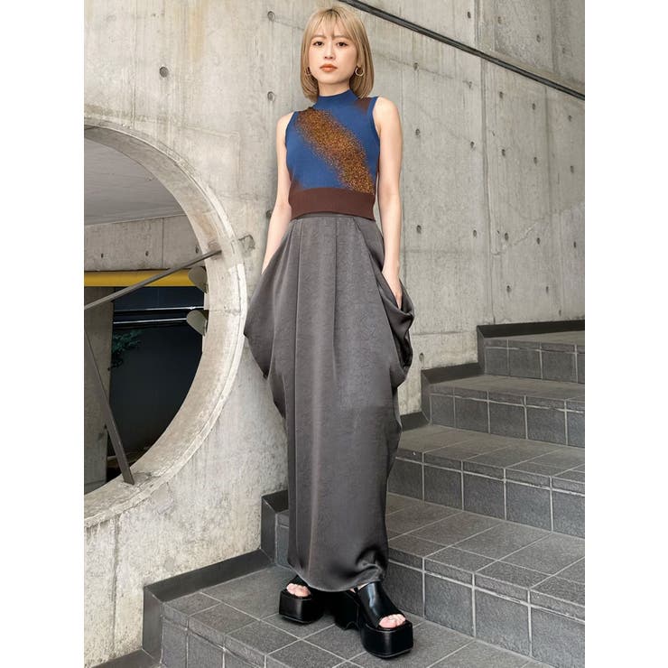 タックドレープコクーンスカート | MURUA | 詳細画像15 