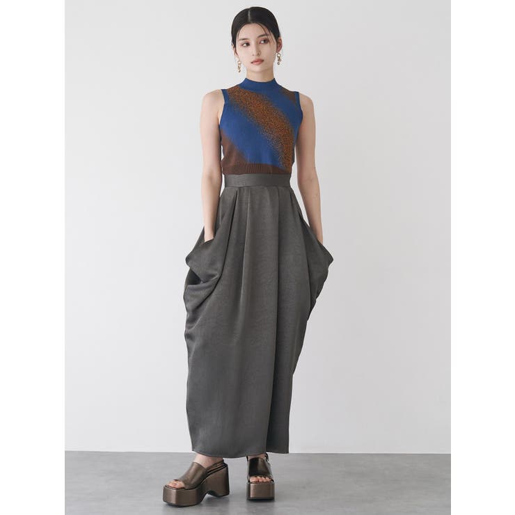 タックドレープコクーンスカート | MURUA | 詳細画像9 