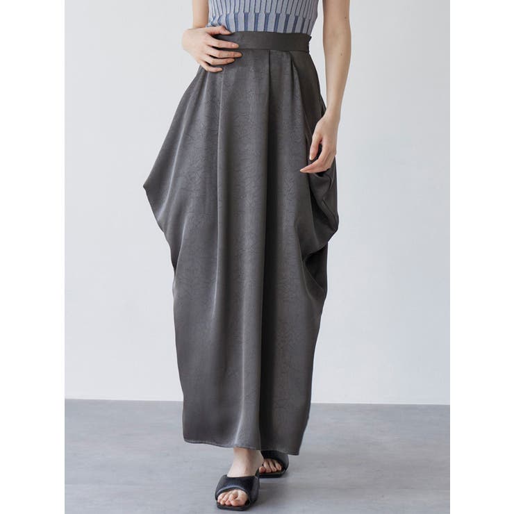 グレー | タックドレープコクーンスカート | MURUA