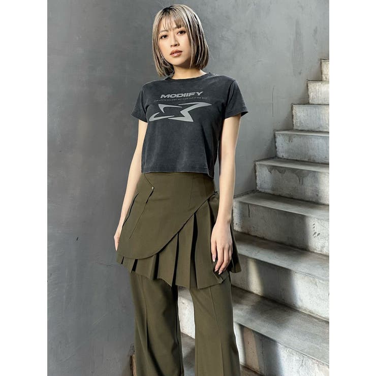 カットオフアシメプリーツスカート | MURUA | 詳細画像21 